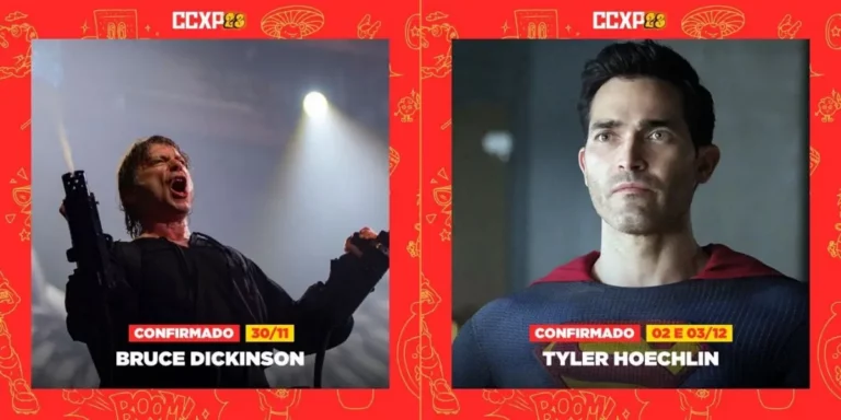 CCXP23 terá Tyler Hoechlin (Superman & Lois), Bruce Dickinson (Iron Maiden) e mais